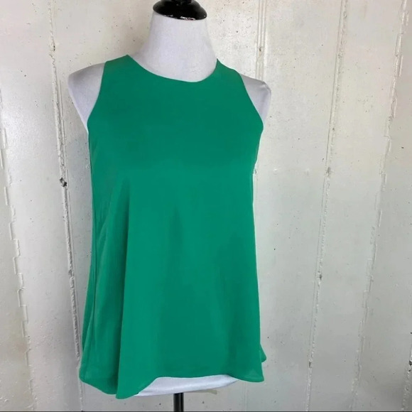 Cynthia Rowley XS green twisted back‎ tunic - Picture 4 of 7
